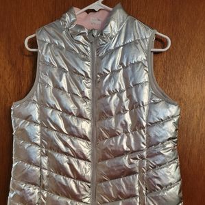 Womens silver vest